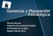 Gerencia y Planeación Estratégica Ximena Barrera Programa De Contaduría Publica Universidad de La Salle Bogotá Febrero 2014