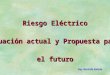 Riesgo Eléctrico Situación actual y Propuesta para el futuro Ing. Gerardo Salorio