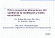 Cómo sospechar alteraciones del control de la ventilación y cómo estudiarlas Dr. Eduardo Luis De Vito Dr Adrián Suárez. Sección Fisiopatología Asociación