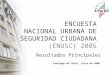 ENCUESTA NACIONAL URBANA DE SEGURIDAD CIUDADANA (ENUSC) 2005 Resultados Principales Santiago de Chile, Julio de 2006