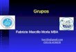 Grupos Fabrizio Marcillo Morla MBA barcillo@gmail.com (593-9) 4194239 (593-9) 4194239