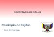 Municipio de Cajibío • Rocio del Pilar Rivas SECRETARIA DE SALUD