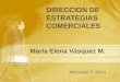 DIRECCION DE ESTRATEGIAS COMERCIALES María Elena Vásquez M. María Elena Vásquez M. Mercadeo V -2010