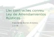 Llei contractes conreu Ley de Arrendamientos Rústicos Paloma de Barrón Arniches 1-2-08