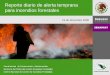 Reporte diario de alerta temprana para incendios forestales Coordinación de Conservación y Restauración Gerencia de Protección contra Incendios Forestales