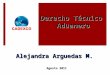 Derecho Técnico Aduanero Alejandra Arguedas M. Agosto 2011