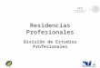 Residencias Profesionales División de Estudios Profesionales