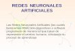 REDES NEURONALES ARTIFICIALES Las Redes Neuronales Artificiales (las cuales llamaremos RNA) son dispositivos o software programado de manera tal que tratan