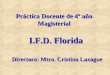 Práctica Docente de 4º año Magisterial I.F.D. Florida Directora: Mtra. Cristina Laxague
