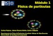 Módulo 1 Física de partículas Carlos Pajares, Jaime Álvarez Muñiz, Carlos Salgado Departamento de Física de Partículas & Instituto Galego de Altas Enerxías
