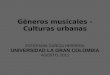 Géneros musicales - Culturas urbanas