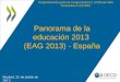 Panorama de la educación 2013  (EAG 2013) - España