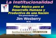 La Institucionalidad Panama Wesberry2007