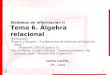 Bases de Datos - Parte 6/10 Álgebra relacional