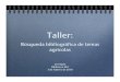 Taller Referencias Bibliograficas Agricolas 2010