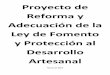 Proyecto de reforma y adecuación de la ley de fomento y proteccion al desarrollo artesanal