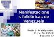 Manifestaciones Folklóricas de Venezuela