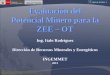 Evaluación del potencial minero para la ZEE y OT