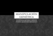 Manipulación genética y Bioética