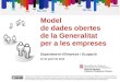 Model de dades obertes de la Generalitat per a les empreses