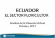 Floricultura Ecuatoriana: Situación actual 2013