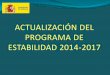 Anexo actualización del programa de estabilidad 2014 2017