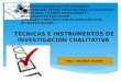 Tecnicas e instrumentos de investigacion cualitativa