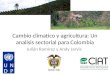 Julian R - Cambio Climatico y Agricultura: Un Analisis Sectorial para Colombia