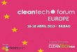 Cleantech Forum Europe 2013 - Bilbao (ES)
