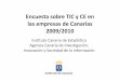 Encuesta TIC Empresas Canarias 2009/10