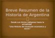 Breve resumen de la historia de argentina