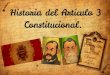 Historia del Articulo 3° Constitucional Mexicano