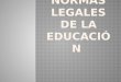 normas de la educacion argentina
