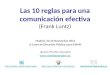 Las 10 reglas para una comunicación efectiva