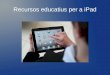 Aplicacions iPad per a educació