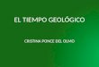 El tiempo geológico Cristina Ponce