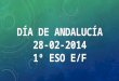 Día de Andalucía 1 E y F. IES Salvador Rueda