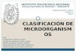 Clasif. de microorganismos