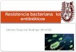 Resistencia Bacteriana  los Antibióticos