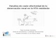 Estudios de coste-efectividad de la denervación renal en la HTA resistente - Dr. Felipe Hernández Hernández