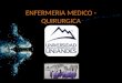 ENFERMERIA MEDICO QUIRURGICA