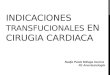 Indicaciones transfucionales en cirugia cardiaca