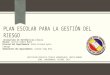 Presentación Plan Gestión del riesgo martin romero - 2014