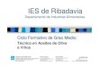 Presentación Ciclo FP Aceites de Oliva y Vinos- IES RIBADAVIA