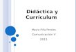 Didactica y curriculum