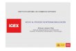ICEX: Apoyo a la internacionalización de la Innovación tecnológica