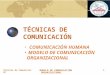 Comunicacion Humana    Modelo De Comunicacion Organizacional   Unidad 1
