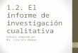 Informe de investigacion cualitativa
