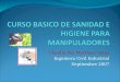 1  CURSO BASICO DE SANIDAD E HIGIENE PARA MANIPULADORES