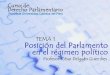 CDG - Posición del parlamento en el régimen de gobierno (Perú)